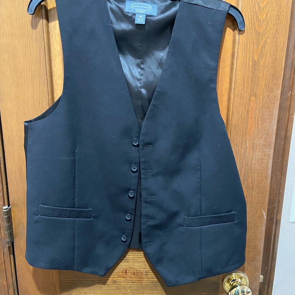 Classic Black Vest by Stafford